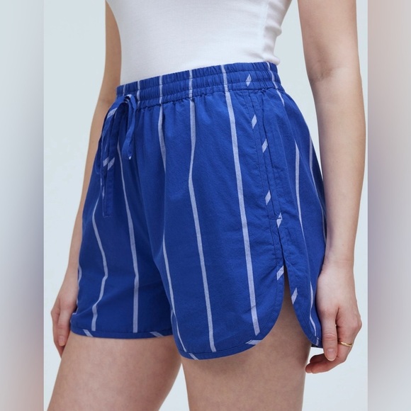 Madewell Crinkle Cotton Dolphin-Hem Shorts , sz medium - Picture 10 of 10